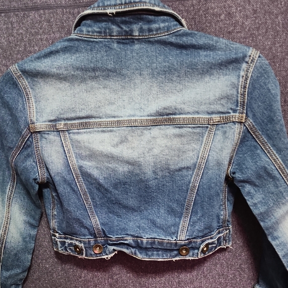 Topshop Moto Light Blue Denim Jacket - Picture 4 of 4